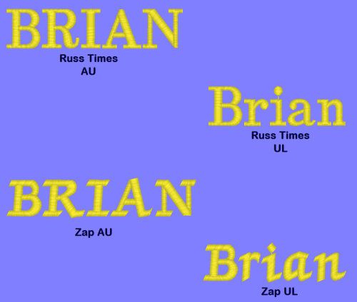 Serifs