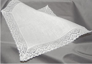 Lace shop handkerchief iris