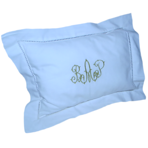 MONOGRAMMED GILUCCI HEMSTITCHED BOUDOIR PILLOWS