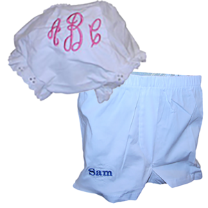 PERSONALIZED DIAPER COVER/BOXER SHORTS