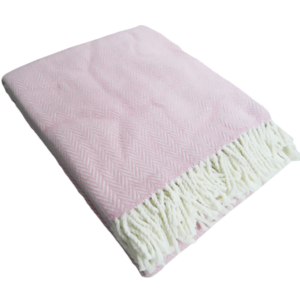 PERSONALIZED PLUSH HERRINGBONE THROWS