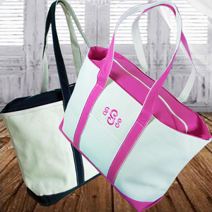 PERSONALIZED LARGE CANVAS TOTE