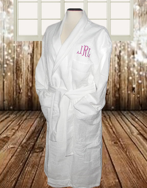 PERSONALIZED LINED WAFFLE TERRY SHAWL ROBES