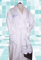 MONOGRAMMED TERRY VELOUR SHAWL COLLAR ROBES