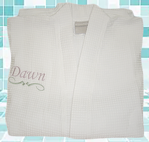 PERSONALIZED ANKLE UNLINED WAFFLE ROBES