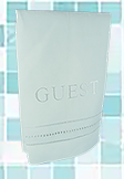 MONOGRAMMED GILUCCI HEMSTITCHED GUEST TOWELS