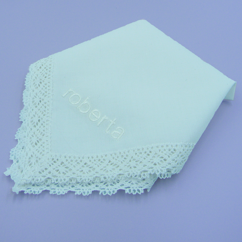 MONOGRAMMED PARK AVE HANDKERCHIEF