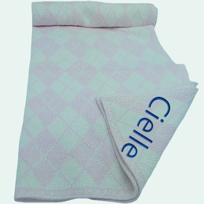 PERSONALIZED ARGYLE BABY BLANKET