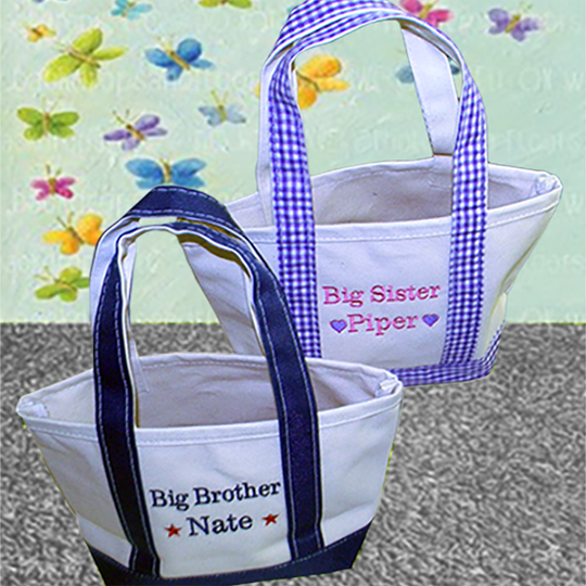 PERSONALIZED OPEN TOP MINI TOTE