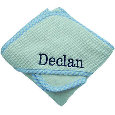 PERSONALIZED HOODED TOWEL-w/WASH CLOTH