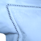 MONOGRAMMED GILUCCI LEAVES BORDERED BOUDOIR PILLOWS