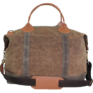 PERSONALIZED STRIPED CANVAS WEEKENDER