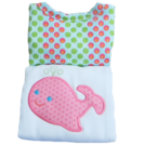 PERSONALIZED APPLIQUED BURP/BIB SET