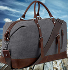 PERSONALIZED LEATHER TRIMMED WEEKENDER