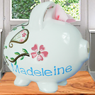 PERSONALIZED HAND PAINTED PIGGY BANKS