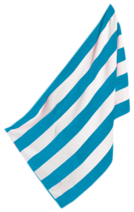 PERSONALIZED PREMIUM CABANA STRIPED VELOUR BEACH TOWEL
