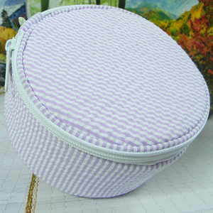 PERSONALIZED ROUND JEWELRY CASES