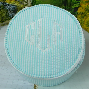 PERSONALIZED ROUND JEWELRY CASES