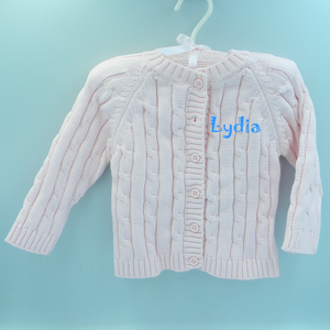 PERSONALIZED CABLE KNIT SWEATERS