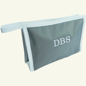 MONOGRAMMED SMALL NYLON COSMETIC CASE