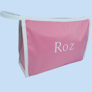 MONOGRAMMED SMALL NYLON COSMETIC CASE