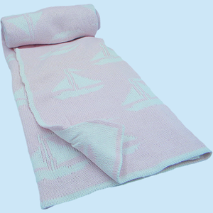 PERSONALIZED SAILBOAT BABY BLANKET