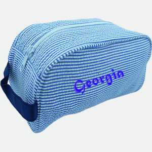 PERSONALIZED SEERSUCKER TRAVELER CASES