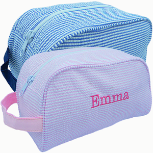 PERSONALIZED SEERSUCKER TRAVELER CASES