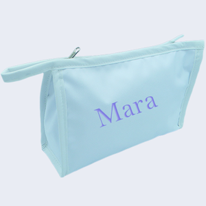 MONOGRAMMED SMALL NYLON COSMETIC CASE