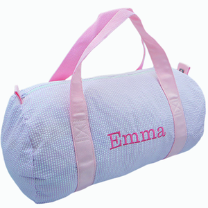 PERSONALIZED SEERSUCKER CHILD'S DUFFEL