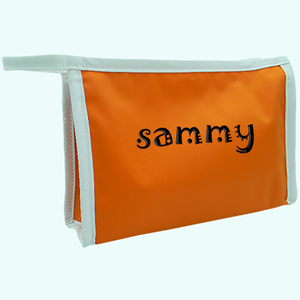 MONOGRAMMED SMALL NYLON COSMETIC CASE