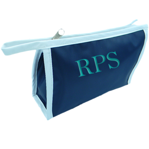 MONOGRAMMED SMALL NYLON COSMETIC CASE