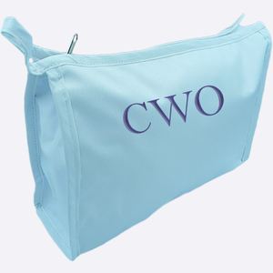 MONOGRAMMED LARGE NYLON COSMETIC CASE