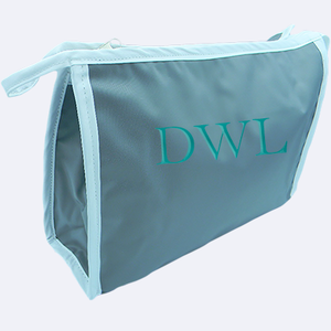 MONOGRAMMED LARGE NYLON COSMETIC CASE