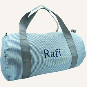 PERSONALIZED SEERSUCKER CHILD'S DUFFEL