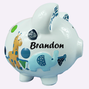 PERSONALIZED HAND PAINTED PIGGY BANKS