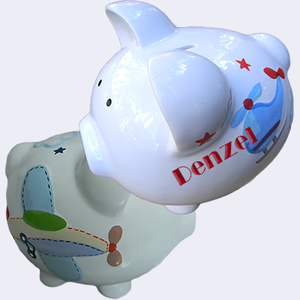 PERSONALIZED HAND PAINTED PIGGY BANKS