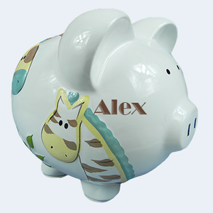PERSONALIZED HAND PAINTED PIGGY BANKS