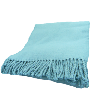 MONOGRAMMED PLUSH COTTON THROWS