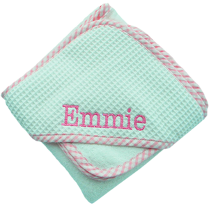 PERSONALIZED HOODED TOWEL-w/WASH CLOTH